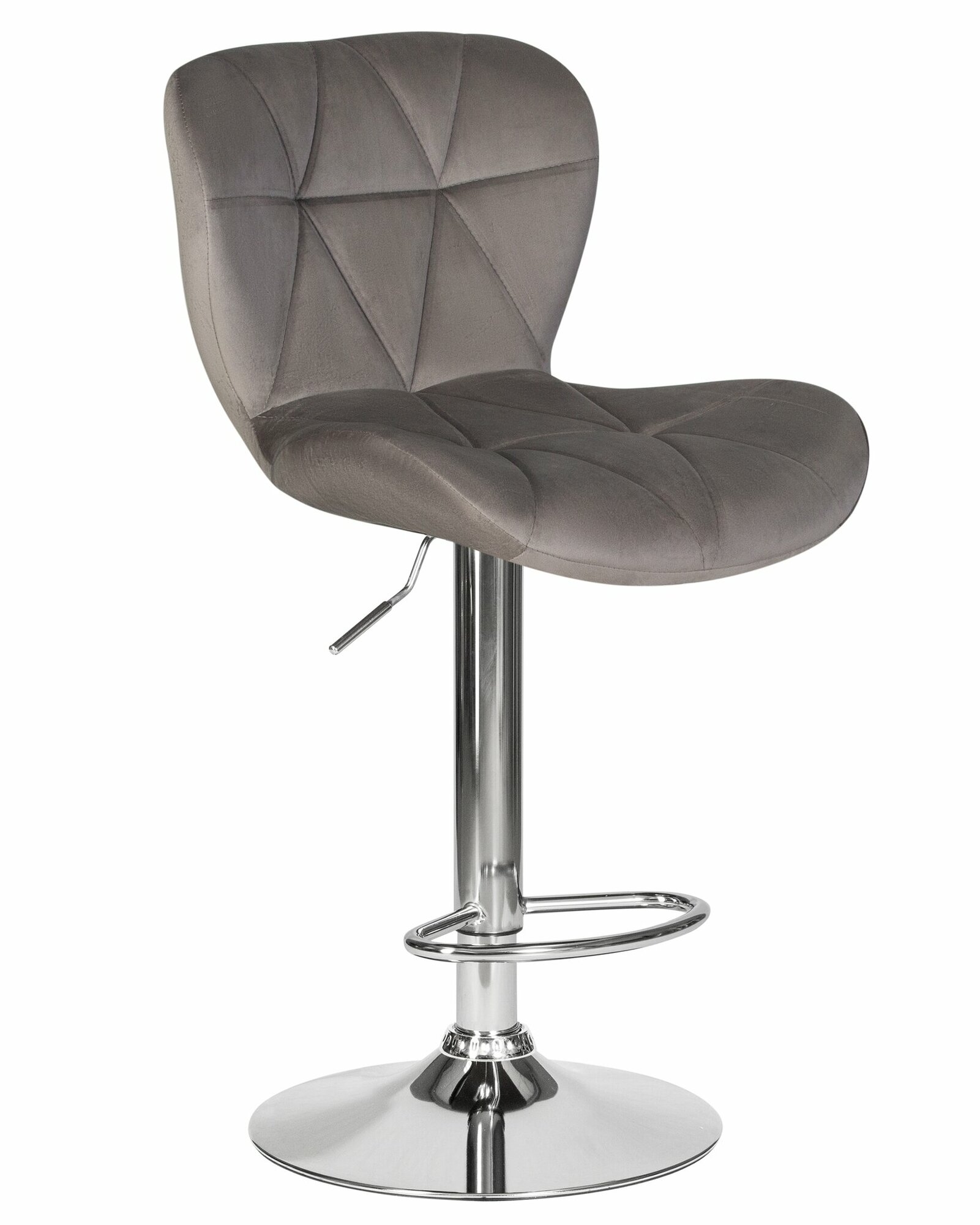 Барный стул Империя Стульев BARNY LM-5022 grey (MJ9-75) серый велюр