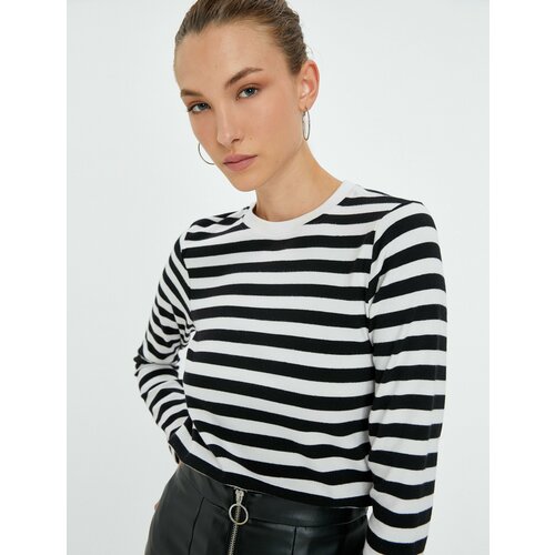 фото Лонгслив koton, размер xs, черный