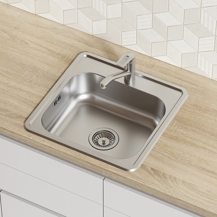 Мойка кухонная IDDIS 485х485х180 - фото №1