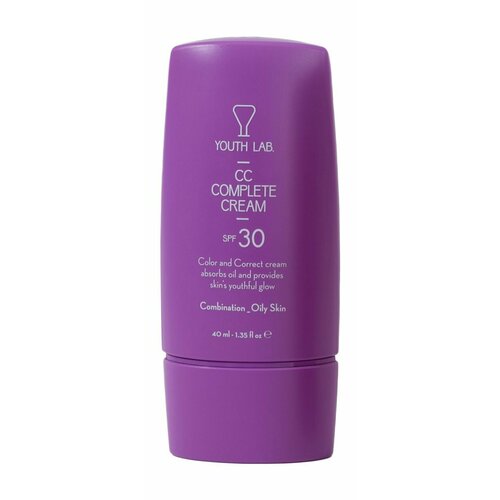 Матирующий CC-крем для жирной и комбинированной кожи лица / Youth Lab CC Complete Glow Cream SPF 30