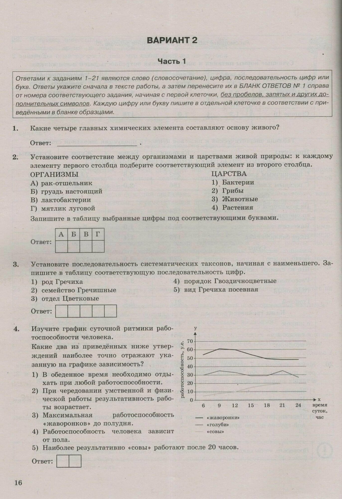 ОГЭ 2024. Биология. 30 вариантов. Типовые варианты экзаменационных заданий. ФИПИ - фото №6