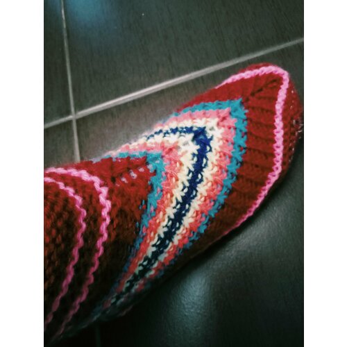 фото Носки , размер 36/37, бордовый нет бренда