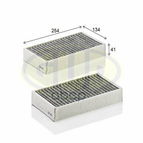 К-Кт Фильтр Салона Mer W164/W251 3.0-6.2/3.0-4.0Cdi 05- (Уголь /2 Штуки) G.U.D арт. GCF2646C2