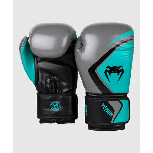 Боксерские перчатки Venum Contender 2.0 8oz серый, бирюзовый