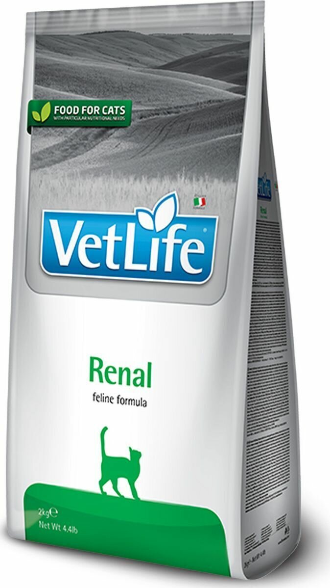 Farmina VET LIFE RENAL корм для кошек с почечными заболеваниями 2кг
