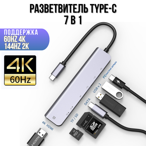 Разветвитель Type-C хаб с 7 портами для MacBook 299900₽