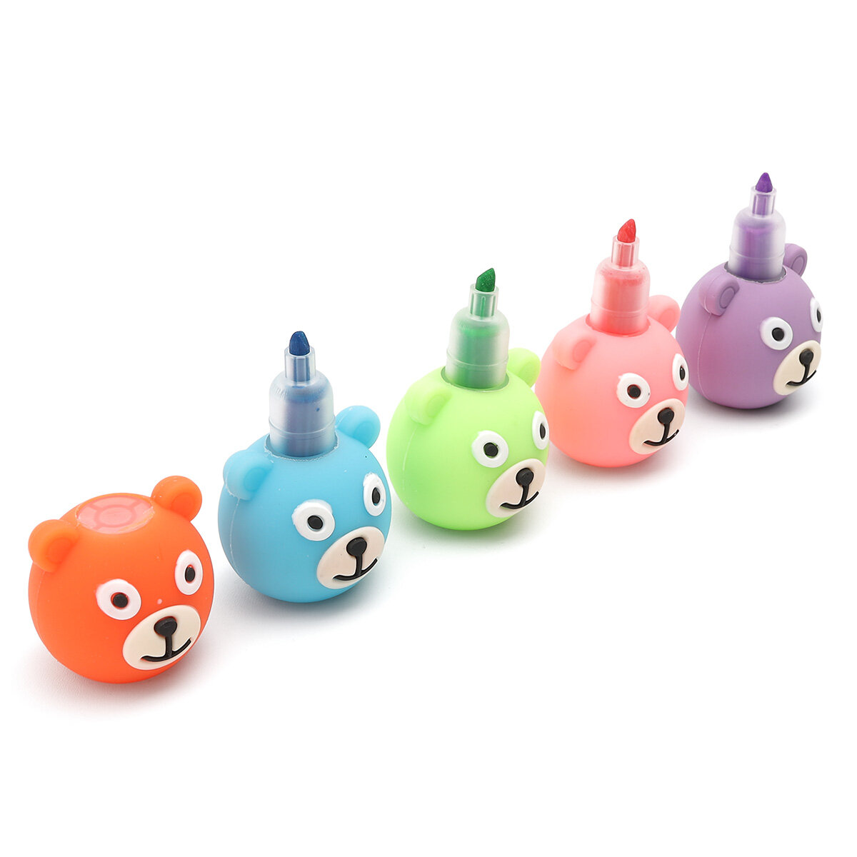 Текстовыделители набор 4 цвета 'Медведи', пастельные тона, Centrum — фото 1