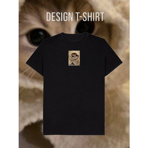 фото Футболка, размер 56, черный design t-shirt