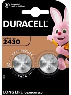 Батарейка Duracell 2430 2 шт.