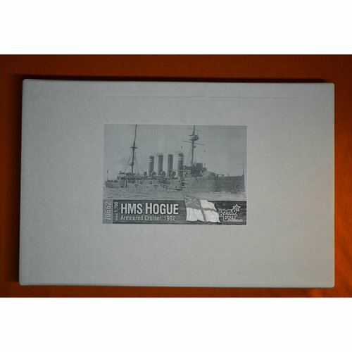 Сборная модель, английский броненосный крейсер Hogue, 1902, КомБриг, 1/700