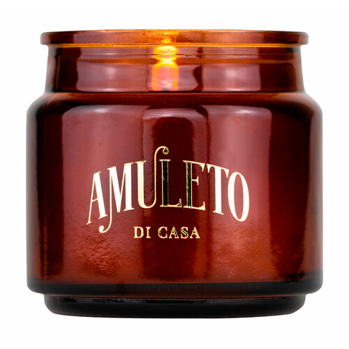AMULETO DI CASA Ароматическая свеча Янтарная смола, 120 г