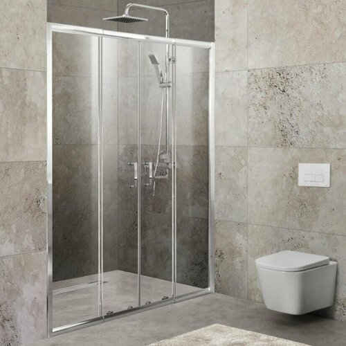 Душевая дверь Belbagno Unique-BF-2 200 см стекло прозрачное