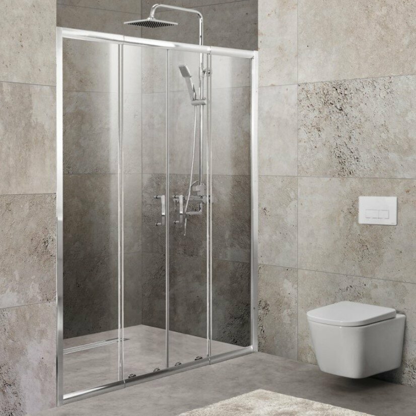 Душевая дверь Belbagno Unique-BF-2-190 см стекло прозрачное