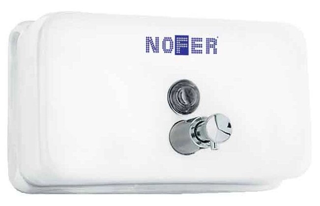 Диспенсер для мыла 1200 мл белый Nofer Inox 03002. W