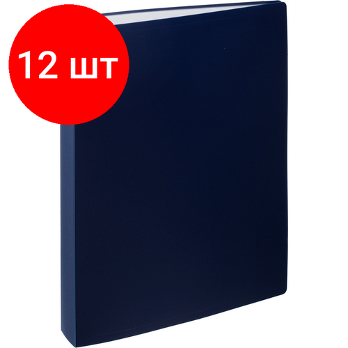 Комплект 12 штук, Папка файловая 80 ATTACHE 065-80Е синий комплект 3 штук папка файловая 80 attache 065 80е синий