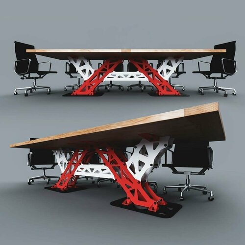 Конференц-стол Мост, промышленный дизайн 260*120 см