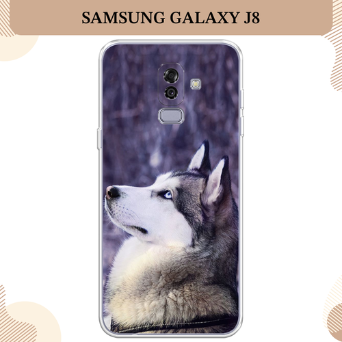 Силиконовый чехол Хаски 1 на Samsung Galaxy J8 / Самсунг Галакси J8