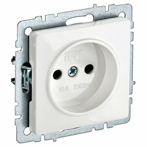 Розетка 1 пост iek brite бз бш 10а белый 599₽