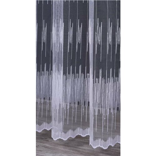 Тюль с вышивкой 300х260 1 шт молочный