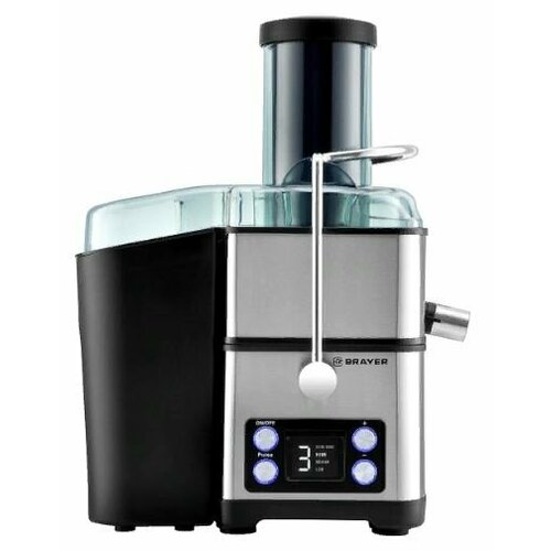 Соковыжималка BRAYER 1704BR центробежная 800 Вт 4 скор LEDдисп рез для сока 11л резер мякот 2 л 685000₽