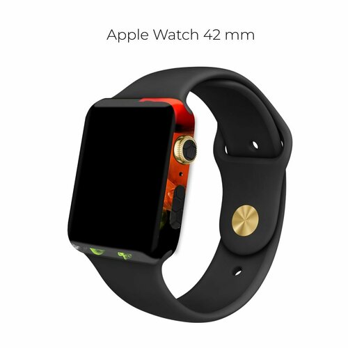 Чехол-наклейка виниловая для корпус Apple Watch 42 mm, защитная пленка для смарт-часов защитная пленка для смарт часов tpu nano glass для apple watch 42 mm чёрный 1 шт