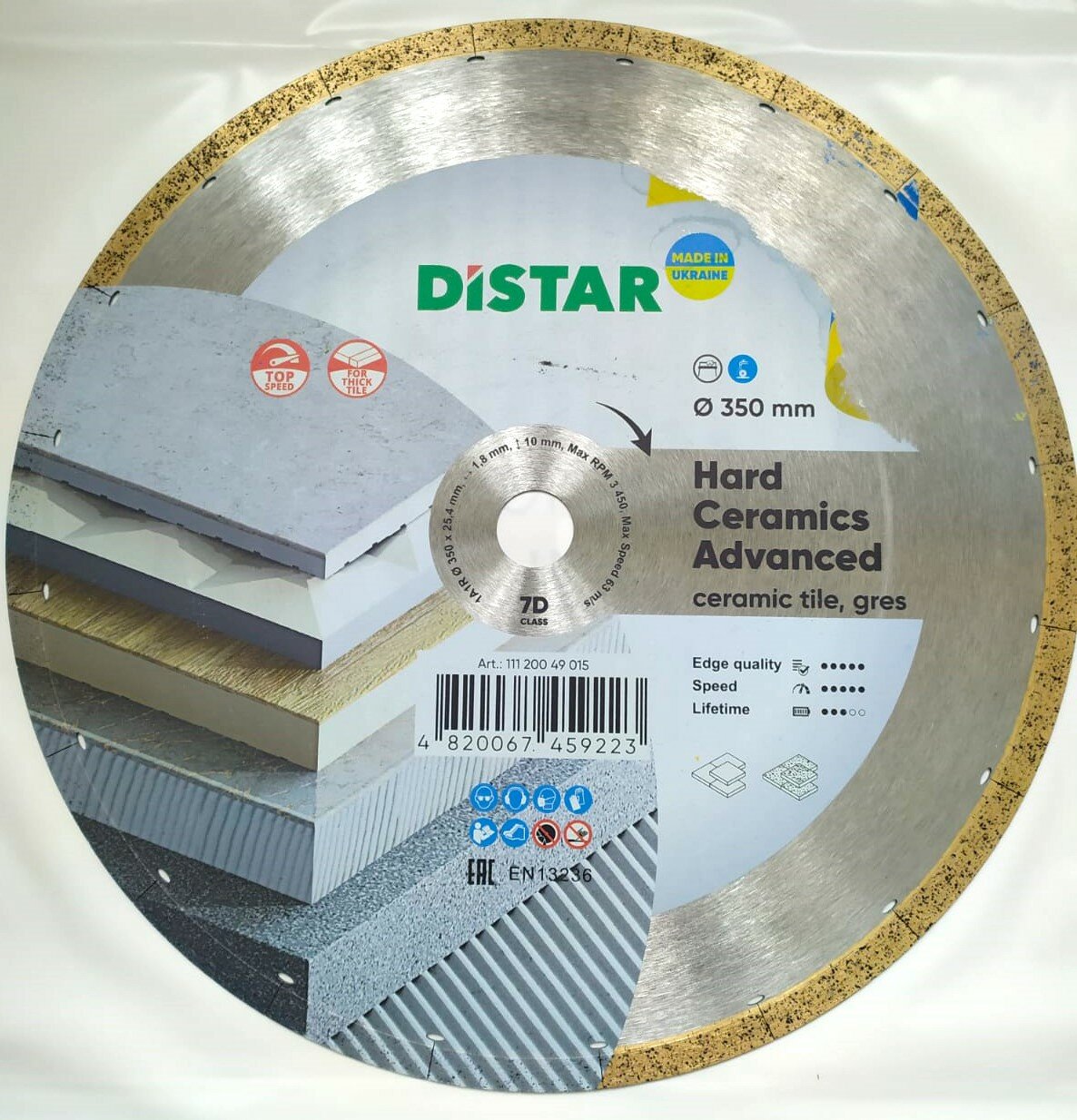 Диск алмазный DISTAR 1A1R Hard Ceramics Advanced 350x1.8х25.4