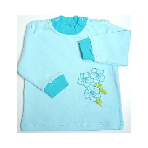 фото Толстовка папа мама, размер 24/74-80, бирюзовый