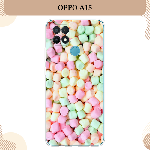 Силиконовый чехол Marshmallows на Oppo A15/A15s / Оппо А15/A15s rosco качественный силиконовый чехол на oppo a15 oppo a15s оппо а15 оппо a15с оппо а15 эс тонкий с бортиком вокруг модуля камер прозрачный