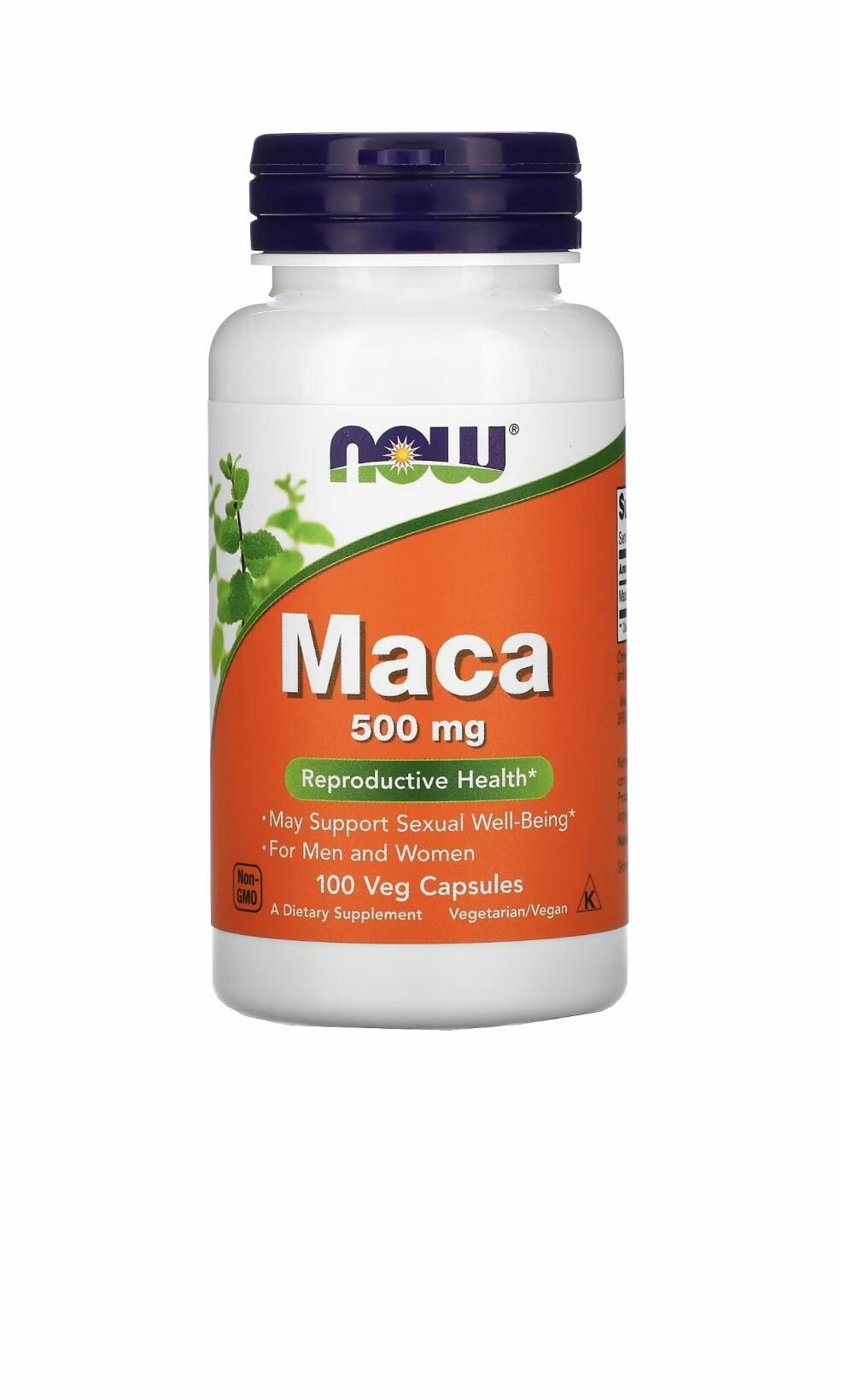 Мака NOW Maca 500 mg 100 капсул