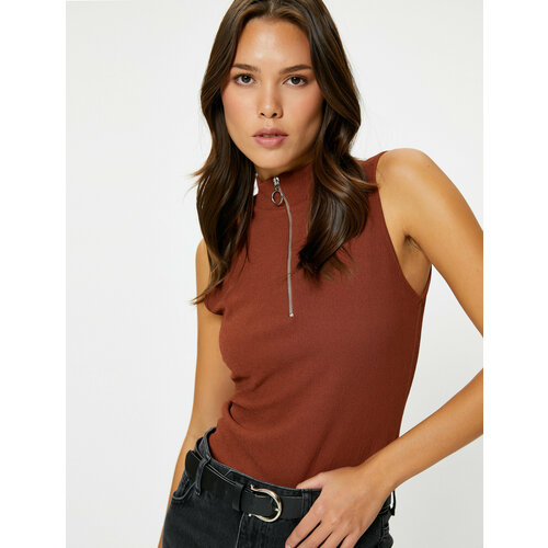 фото Топ koton, размер m, коричневый