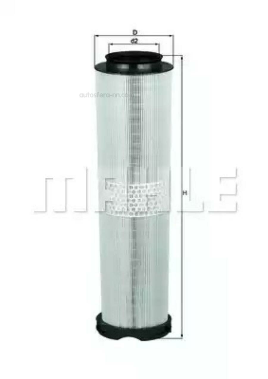 MAHLE LX8165 Фильтр воздушный MERCEDES-BENZ: E-CLASS 02-, E-CLASS T-Model 03-, S-CLASS 02-05
