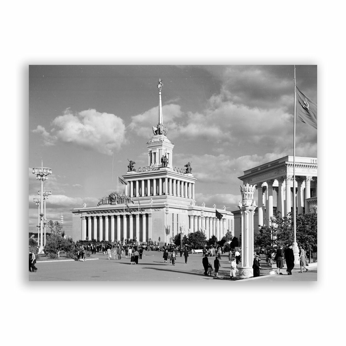 Советский постер, плакат на бумаге / ВДНХ / Размер 30 x 40 см