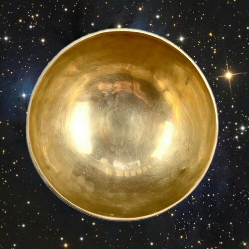 Кованая тибетская поющая чаша 18см Соль 196гц