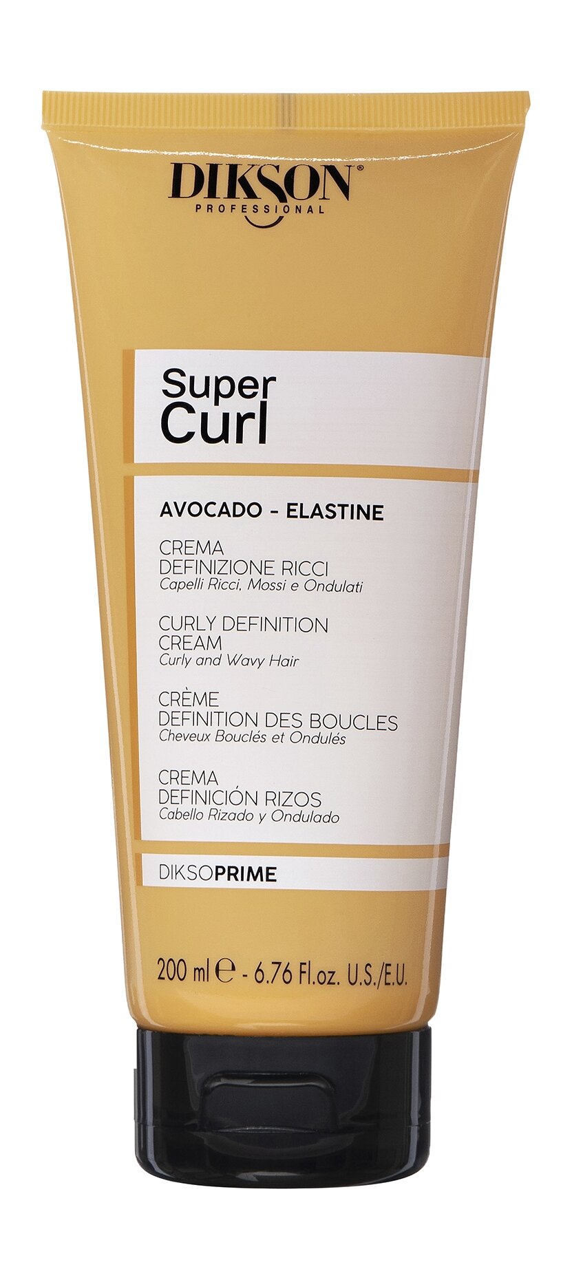 DIKSON Curl Definition Cream Крем для кудрявых и вьющихся волос с авокадо и эластином, 200 мл