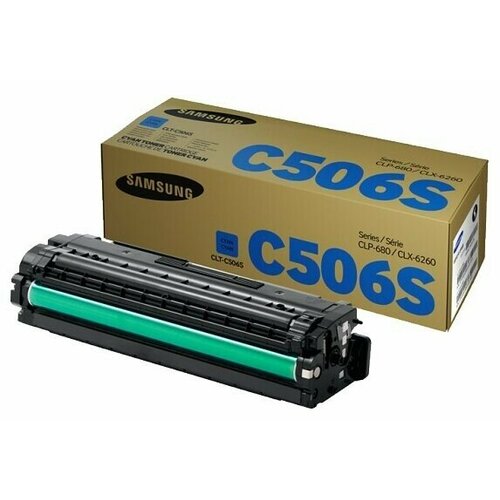 Картридж Samsung CLT-C506S картридж лазерный samsung clt c506s clp 680 clx 6260 оригинальный голубой ресурс 1500 стр