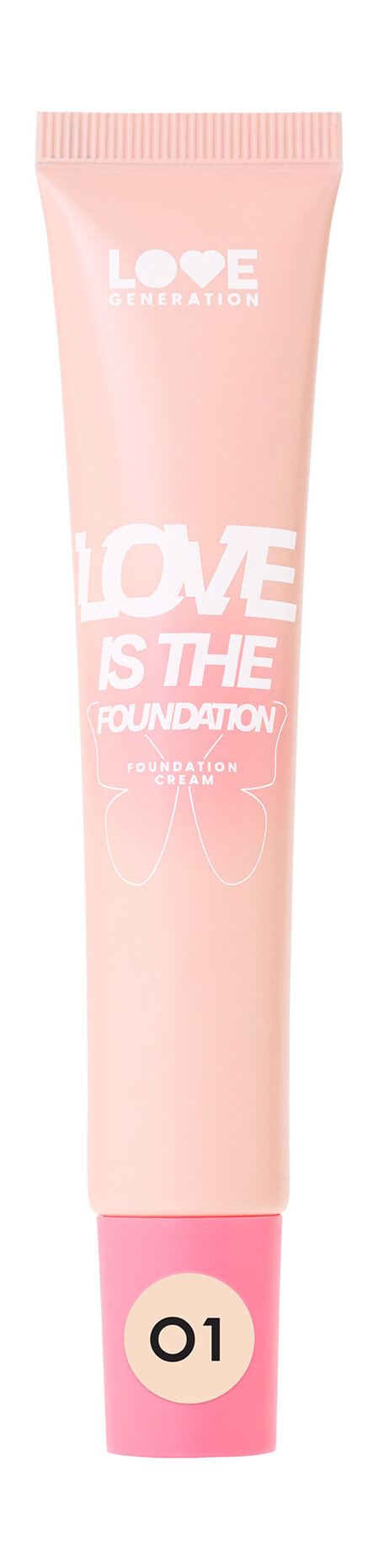 LOVE GENERATION Тональный крем Love is the Foundation, 30 мл, 01 Слоновая кость