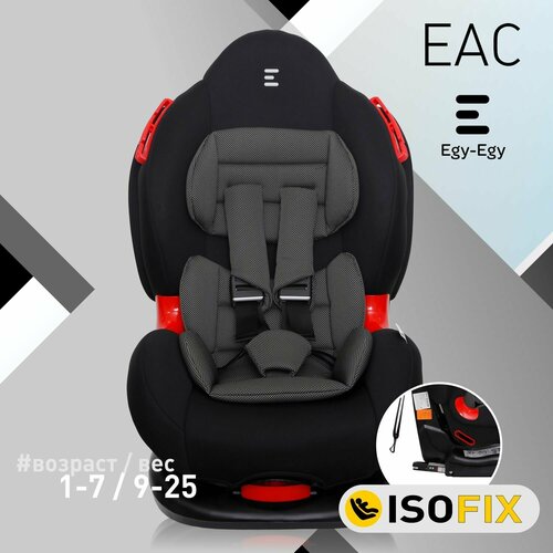 группа 1 2 от 9 до 25 кг еду еду level one ks 527 isofix Автокресло детское Еду-Еду KS 525 ISOFIX от 9 до 25 кг, гр. I/II, черный, карбон серый