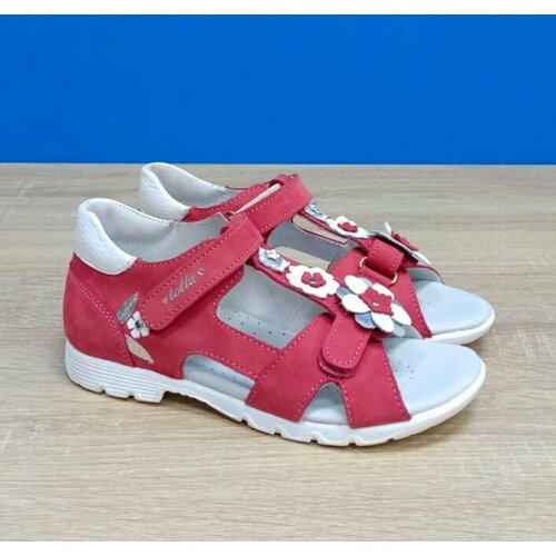 фото Сандалии тотто, размер 33, белый, фуксия