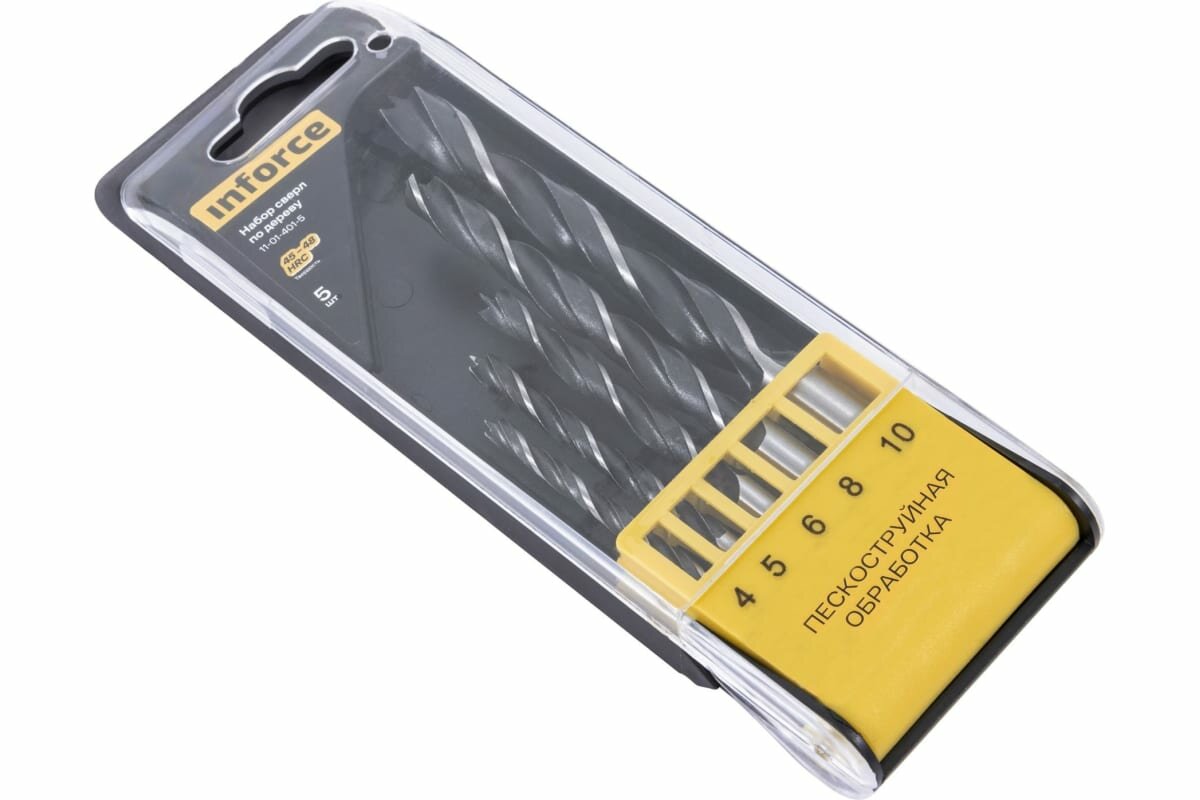 фото Набор сверл по дереву 5 шт Inforce 11-01-401-5