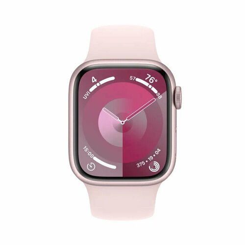 Умные часы Apple Watch Series 9 41 мм Aluminium Case GPS PinkLight Pink Sport Band - ML 5355000₽
