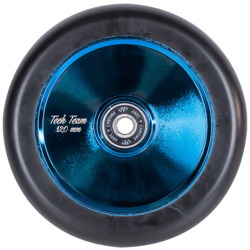 Колесо для трюкового самоката TechTeam X-Treme 120*24 мм Hollow, Harpy, blue chrome колесо для трюкового самоката xaos vortex blue 120 мм