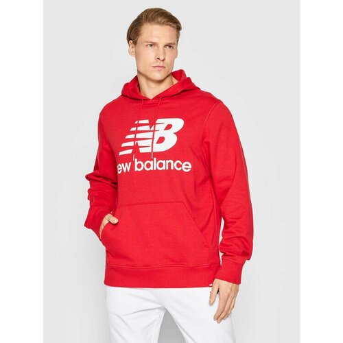 Худи New Balance, размер XXL [INT], красный