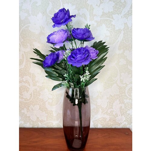 Розы пионовидные Фиолетово-синие искусственные цветы Декор для дома 525₽