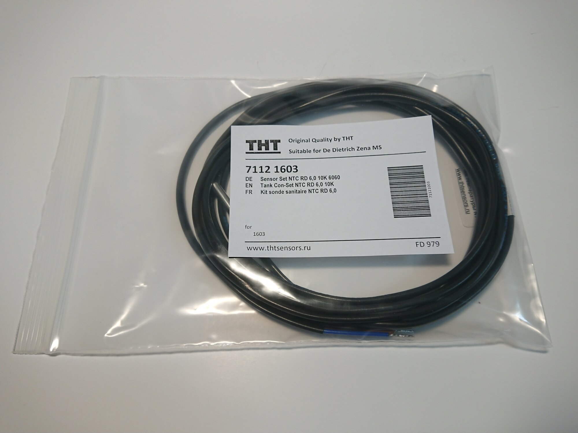 фото Датчик температуры бойлера THT 71121603 для котлов De Dietrich Zena MS