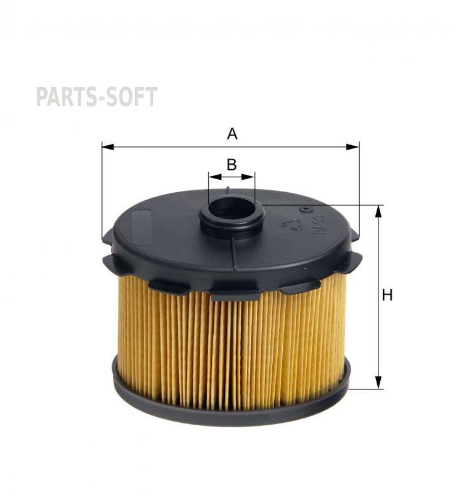 HENGST FILTER E55KP D69 Фильтр топл. PEUGEOT 206307406807/CITROEN C5 2.0-2.0HDi 2000=> bosh-sys