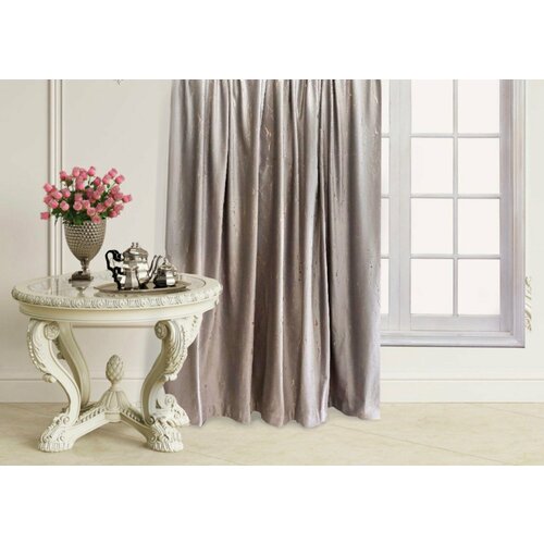 Шторы бархат с тиснением / Серые мраморные шторы / Ширина 200 х высота 270