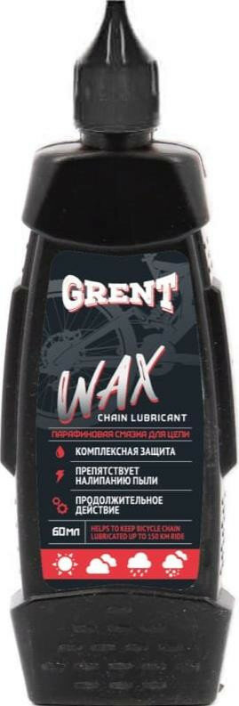 Аксессуары для велосипедов (GRENT WAX Chain Lube парафиновая смазка для цепи 60мл 33774)
