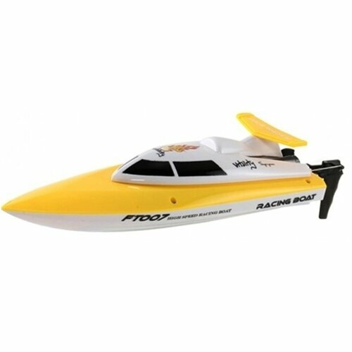 Радиоуправляемый катер FeiLun FT007 High Speed Boat 2.4G - FT007-YELLOW feilun радиоуправляемый катер fei lun high speed orange boat 2 4ghz ft009