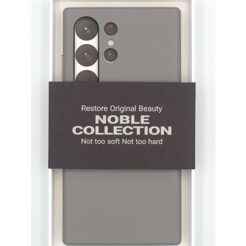 Чехол для Samsung Galaxy S24 Ultra NOBLE COLLECTION-Titanium Grey чехол borasco для samsung galaxy s24 ultra матовый силикон черный