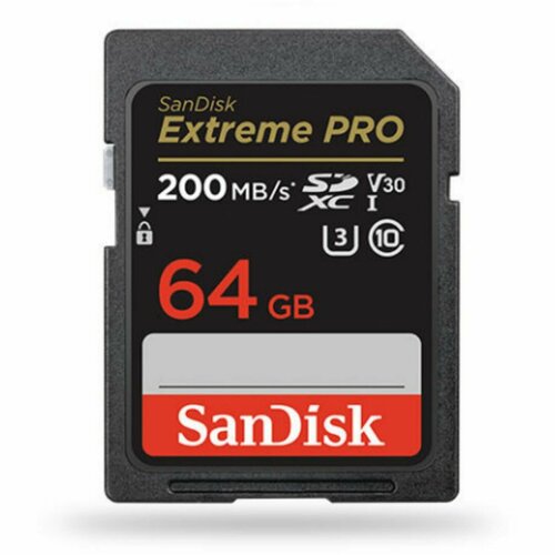 SanDisk Карта памяти Extreme PRO 64 ГБ SD sd карта памяти extreme pro 64 gb